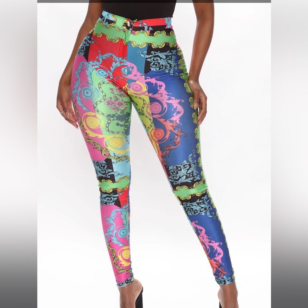 Dipped in Baroque High Waisted Pants